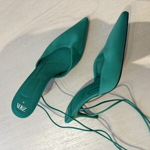 Zara Green Women's Shoes